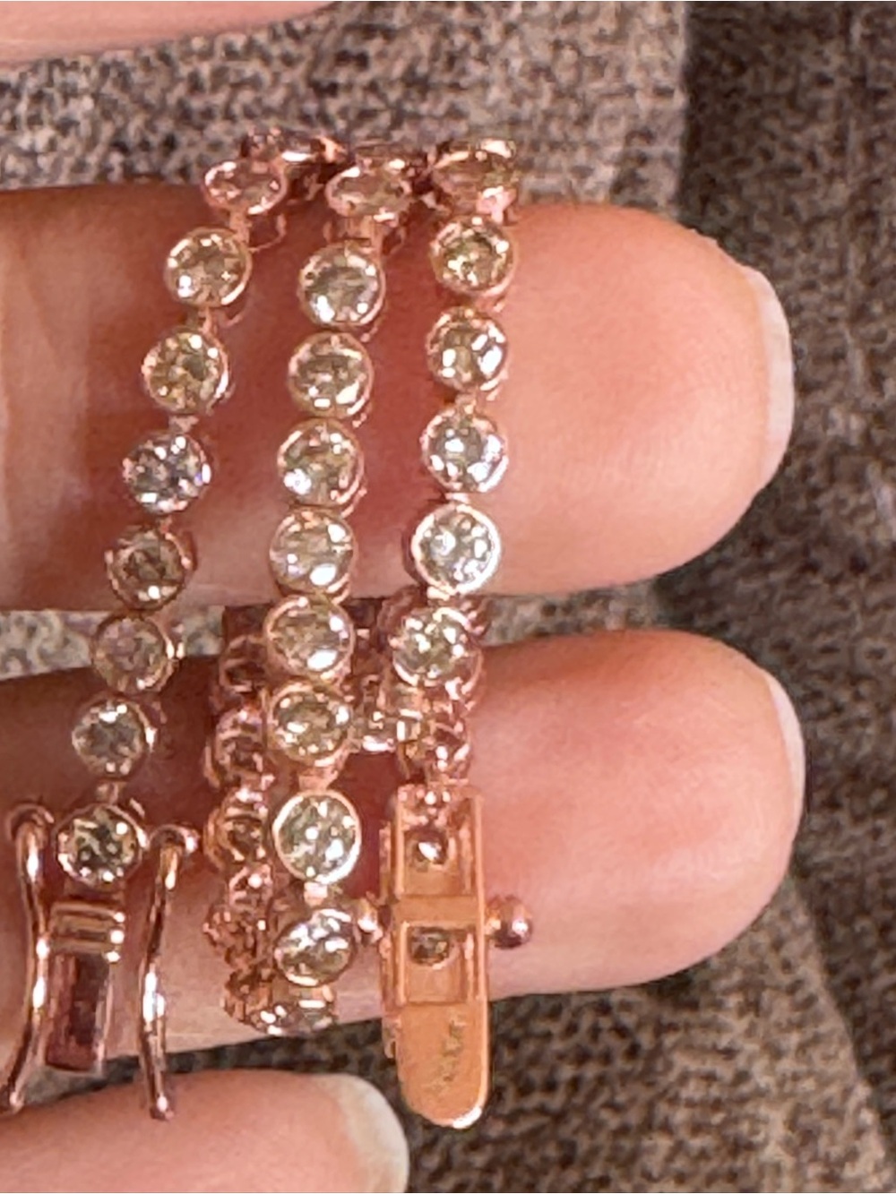 $7500 NEW 4.00 CTW Natural Diamond Tennis Bracelet 14K RG Certified